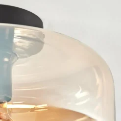 hofstein Boza Plafonnier Ambre, 1 lumière