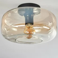 hofstein Boza Plafonnier Ambre, Clair, 1 lumière