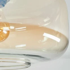 hofstein Boza Plafonnier Ambre, Clair, 1 lumière