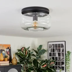 hofstein Boza Plafonnier, Boule lumineuse Clair, 1 lumière