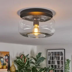 hofstein Boza Plafonnier, Boule lumineuse Clair, 1 lumière