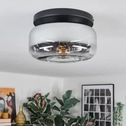 hofstein Boza Plafonnier, Boule lumineuse Chrome, Clair, 1 lumière