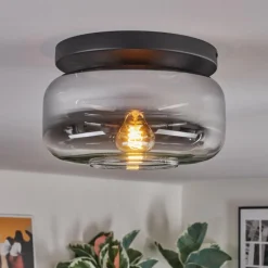 hofstein Boza Plafonnier, Boule lumineuse Chrome, Clair, 1 lumière