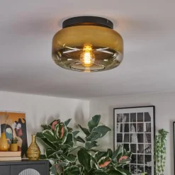 hofstein Boza Plafonnier, Boule lumineuse Or, Clair, 1 lumière