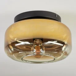 hofstein Boza Plafonnier, Boule lumineuse Or, Clair, 1 lumière