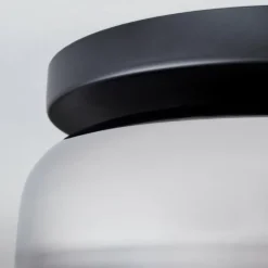 Suspension Verre Fumé-hofstein Boza Plafonnier, Boule lumineuse Chrome, Fumé, 1 lumière