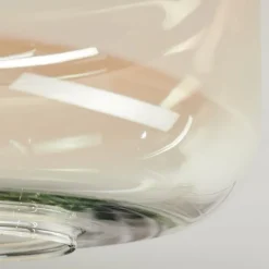 hofstein Boza Plafonnier, Boule lumineuse Ambre, Clair, 1 lumière