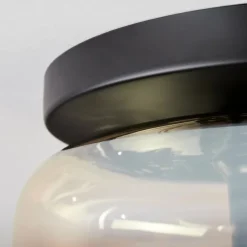 hofstein Boza Plafonnier, Boule lumineuse Ambre, Clair, 1 lumière