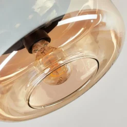 hofstein Boza Plafonnier, Boule lumineuse Ambre, 1 lumière
