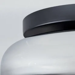 hofstein Boza Plafonnier, Boule lumineuse Chrome, Clair, Fumé, 1 lumière