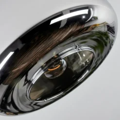 hofstein Boza Plafonnier, Boule lumineuse Chrome, Fumé, 1 lumière