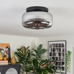 hofstein Boza Plafonnier, Boule lumineuse Fumé, 1 lumière