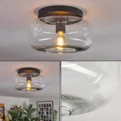 hofstein Boza Plafonnier, Boule lumineuse Clair, 1 lumière