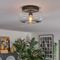 hofstein Boza Plafonnier, Boule lumineuse Clair, 1 lumière