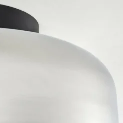 hofstein Boza Plafonnier Chrome, Fumé, 1 lumière