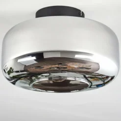 hofstein Boza Plafonnier Chrome, Fumé, 1 lumière