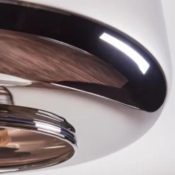 Suspension Verre Fumé-hofstein Boza Plafonnier Chrome, Fumé, 1 lumière