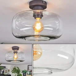 hofstein Boza Plafonnier Clair, 1 lumière