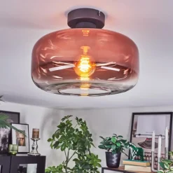 hofstein Boza Plafonnier Clair, Cuivré, 1 lumière