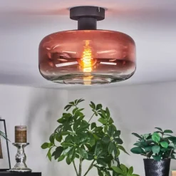 hofstein Boza Plafonnier Clair, Cuivré, 1 lumière