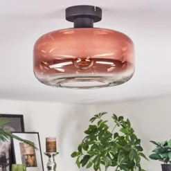 hofstein Boza Plafonnier Clair, Cuivré, 1 lumière