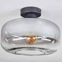 hofstein Boza Plafonnier Clair, Fumé, 1 lumière