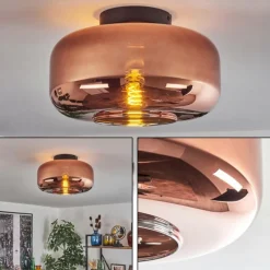 hofstein Boza Plafonnier Cuivré, 1 lumière