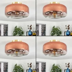 hofstein Boza Plafonnier Laiton, 1 lumière