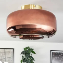 hofstein Boza Plafonnier Laiton, 1 lumière