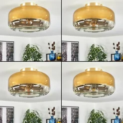 hofstein Boza Plafonnier Laiton, 1 lumière