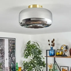 hofstein Boza Plafonnier Laiton, 1 lumière