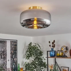 hofstein Boza Plafonnier Laiton, 1 lumière