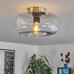 hofstein Boza Plafonnier Laiton, 1 lumière