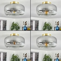 hofstein Boza Plafonnier Laiton, 1 lumière