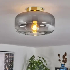 hofstein Boza Plafonnier Laiton, 1 lumière