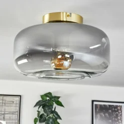 hofstein Boza Plafonnier Laiton, 1 lumière