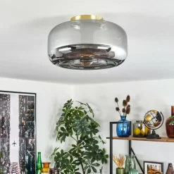 hofstein Boza Plafonnier Laiton, 1 lumière