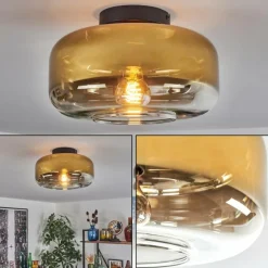 hofstein Boza Plafonnier Or, Clair, 1 lumière