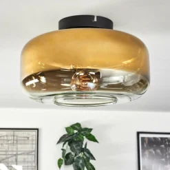 hofstein Boza Plafonnier Or, Clair, 1 lumière