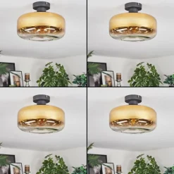 hofstein Boza Plafonnier Or, Clair, 1 lumière