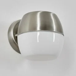 hofstein Bramdrupdam Lampe murale d´extérieur, Applique murale Nickel mat, 1 lumière