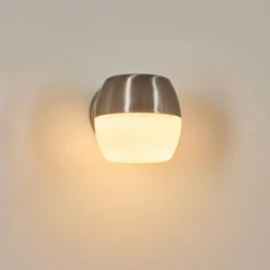 hofstein Bramdrupdam Lampe murale d´extérieur, Applique murale Nickel mat, 1 lumière