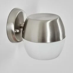 hofstein Bramdrupdam Lampe murale d´extérieur, Applique murale Nickel mat, 1 lumière