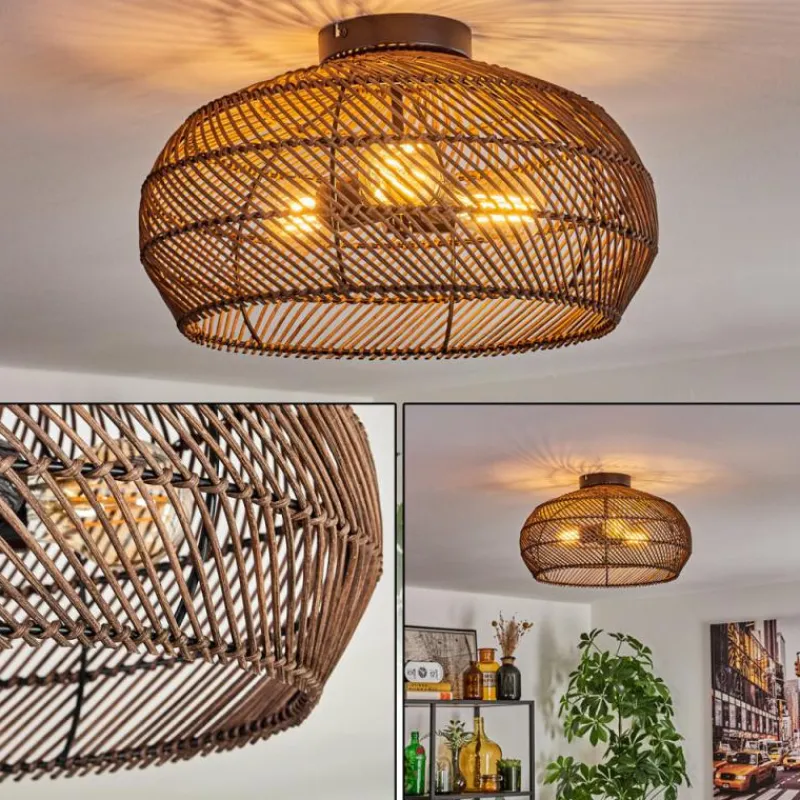 Luminaires Scandinaves-hofstein Brandala Plafonnier Noir, 3 lumières