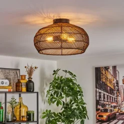 Luminaires Scandinaves-hofstein Brandala Plafonnier Noir, 3 lumières