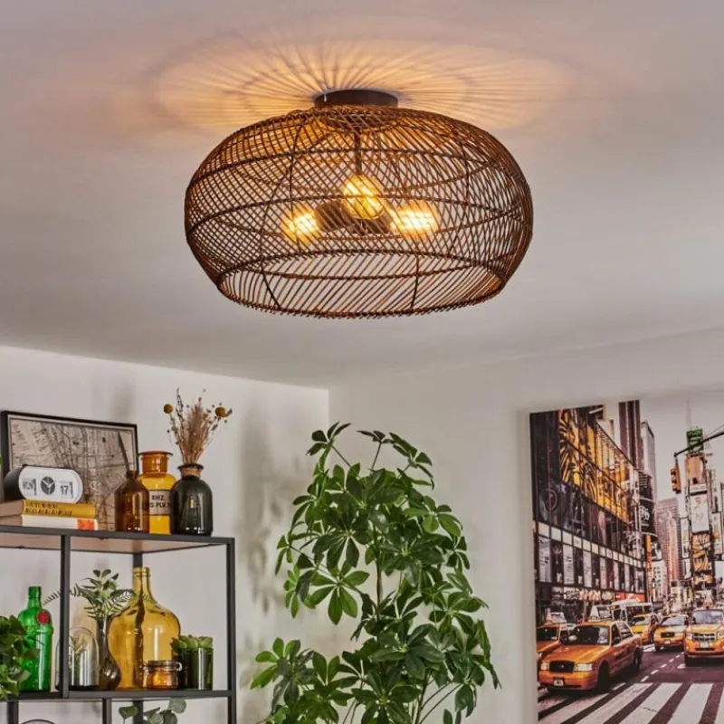 Luminaires Scandinaves-hofstein Brandala Plafonnier Noir, 3 lumières