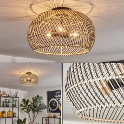 Luminaires Scandinaves-hofstein Brandala Plafonnier Noir, 3 lumières