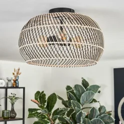 Luminaires Scandinaves-hofstein Brandala Plafonnier Noir, 3 lumières