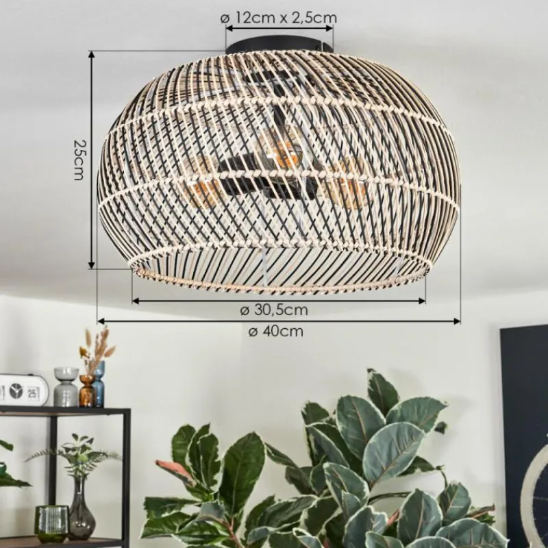 Luminaires Scandinaves-hofstein Brandala Plafonnier Noir, 3 lumières