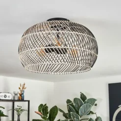 Luminaires Scandinaves-hofstein Brandala Plafonnier Noir, 3 lumières